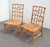 Baker Furniture Company Pair Vintage Baker Furniture Side Chairs ~ Chinoiserie Bamboo Cane Brown Chairs For Sale - Image 4 of 15