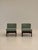 Wood Brutalist Chairs with Wooden Frame and Fabric Padding, 1970s, Set of 2 For Sale - Image 7 of 8