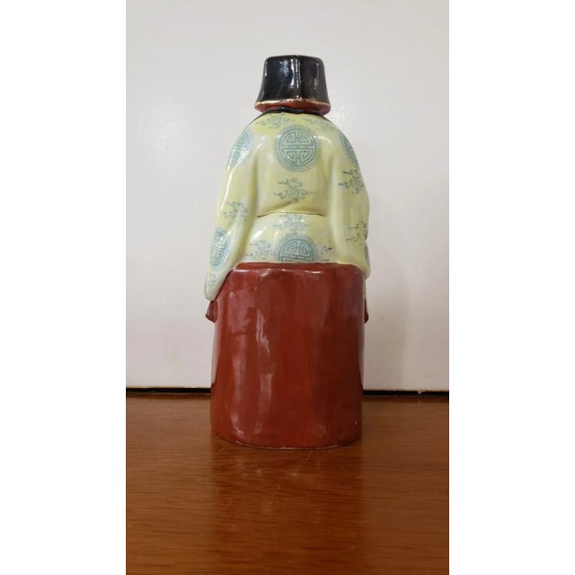 Chinese Circa 1980 Chinese Jingdezhen Porcelain Shou Lao Figurine For Sale - Image 3 of 7