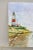 Modern Dom Dominic Mingolla Enamel on Copper Painting Red Lighthouse Shoreline 9 X 12 For Sale - Image 3 of 10