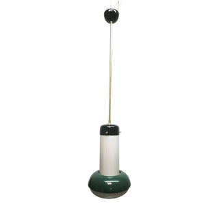 Glass Suspension Lamp, 1960s For Sale