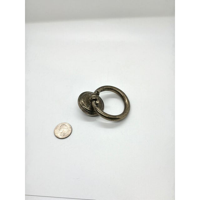 Henredon Henredon Ring Pull Antique Pewter. For Sale - Image 4 of 4