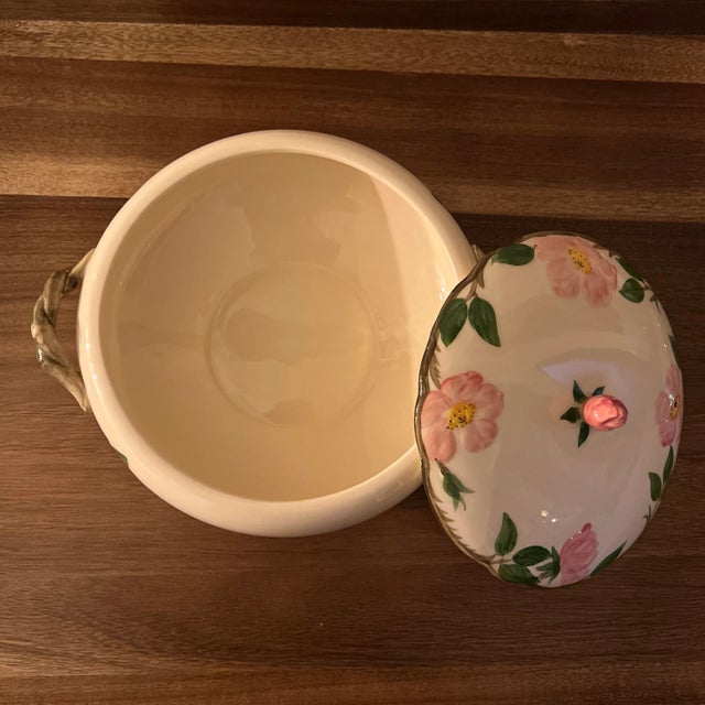 Franciscan China Franciscan Desert Rose Covered Vegetable Tureen For Sale - Image 4 of 9