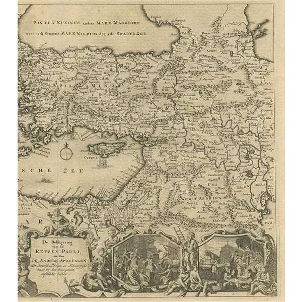 Antique Map of Eastern Mediterranean by D. Stoopendaal, 1710 For Sale - Image 4 of 10