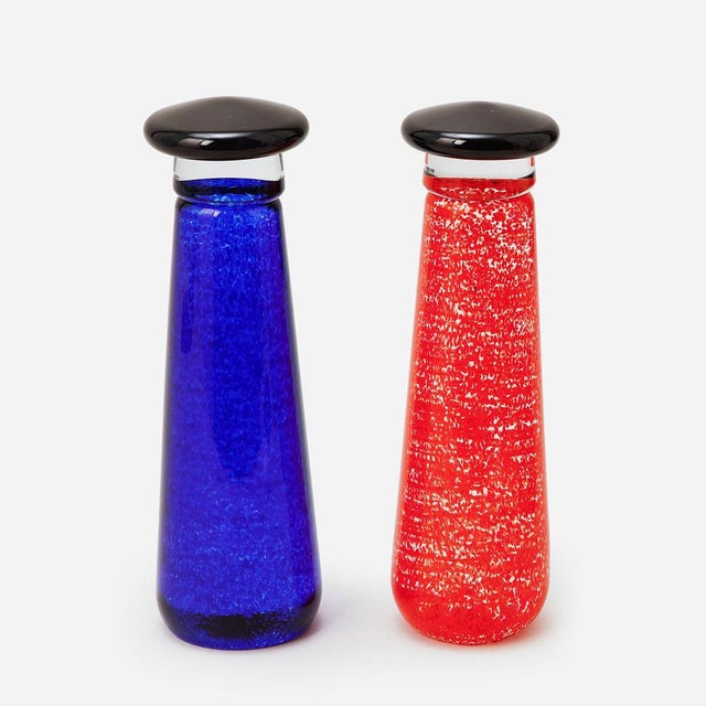Glass Sculptures by Ulf Johansson for Sjöhyttan, 1980s, Set of 2 For Sale - Image 3 of 11