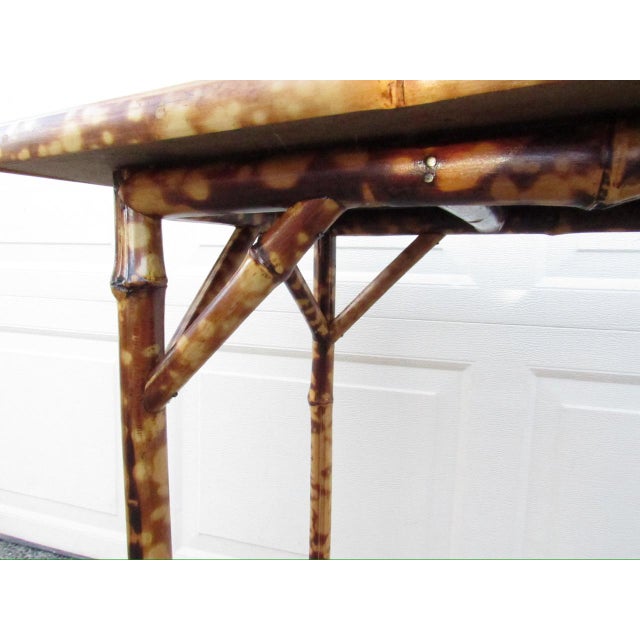 Antique English Tiger Bambo Table For Sale - Image 13 of 17