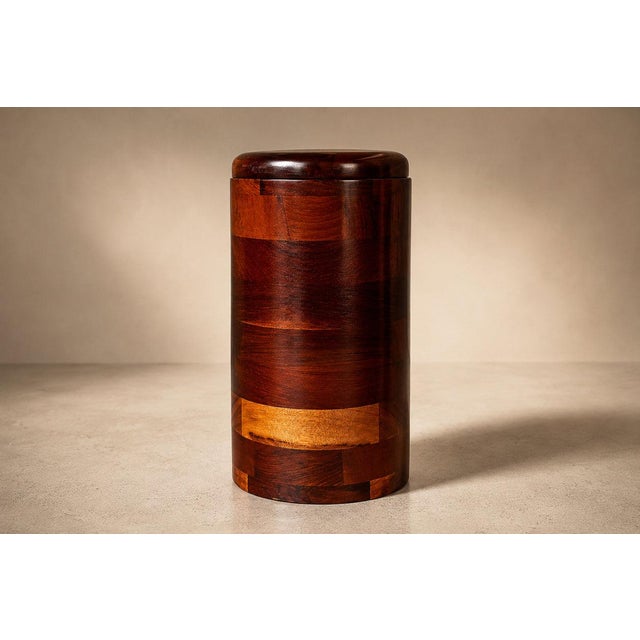 1960sBrazilian Modern Wine Holder with Lid in Rosewood & Imbuia Wood by Jean Dobré, 1960s - Lot 940 For Sale - Image 12 of 18