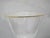 Hollywood Regency St Louis 24k Gilt Rim Crystal Apollo 6 3/8" Burgundy Wine Glass Goblet For Sale - Image 3 of 5