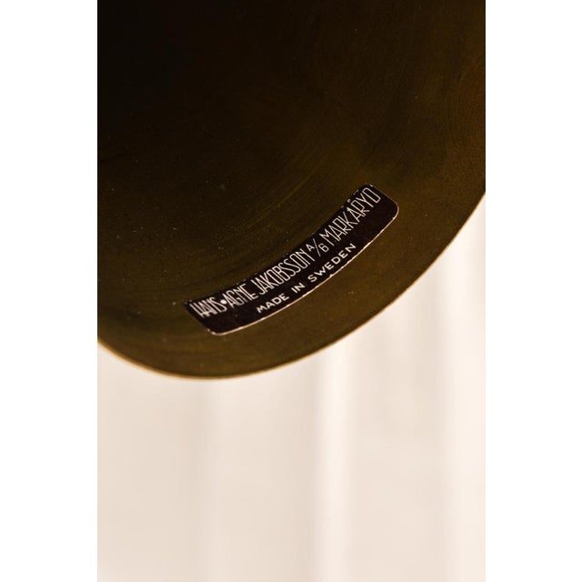 Ceiling Lamp in Brass and Fabric from Hans-Agne Jakobsson, 1950s For Sale - Image 9 of 10