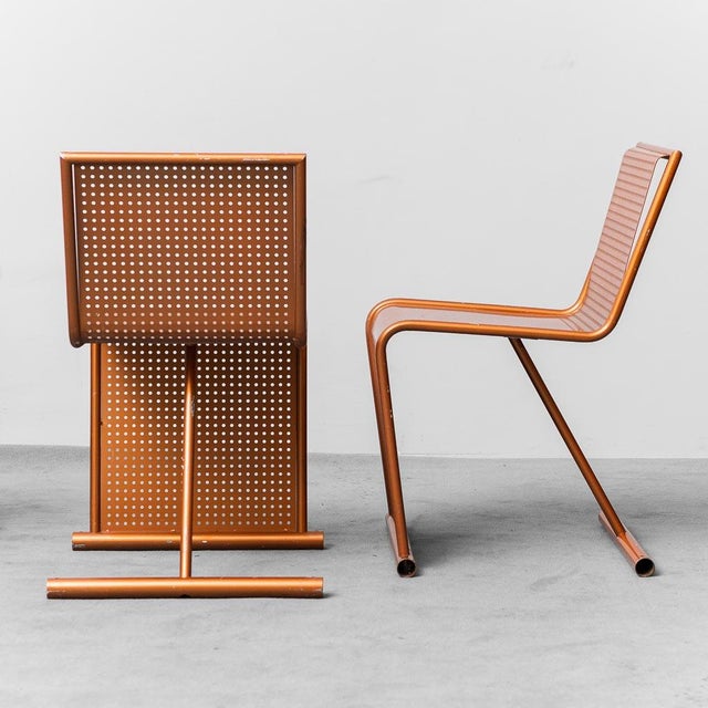 Vintage Metal Chairs, 1970s, Set of 4 For Sale - Image 3 of 13