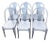 Set of 6 Crate & Barrel Lyle Dining Chairs For Sale