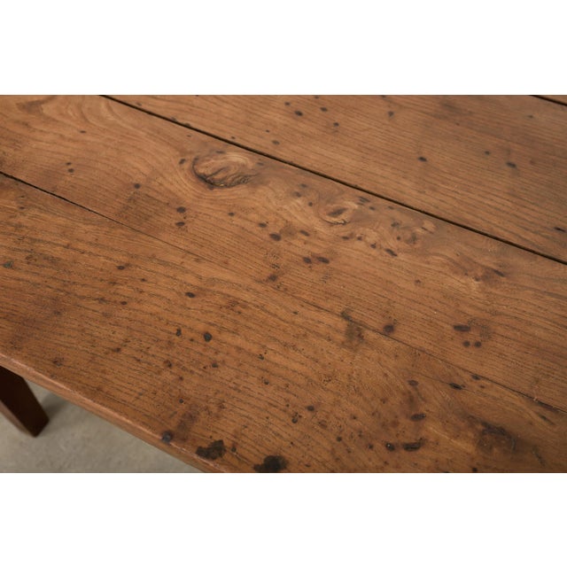 19th Century Country French Provincial Oak Farmhouse Dining Table 9.75 Ft For Sale - Image 16 of 18