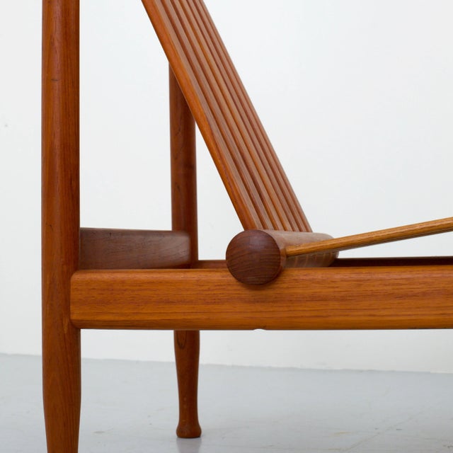 Wood Set of Lounge Chairs in Teak by Kai Lyngfeld Larsen for Søborg Møbelfabrik, 1960s For Sale - Image 7 of 9