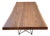 Cattelan Italia Solid Wood Dining Table With Modern Metal Base For Sale