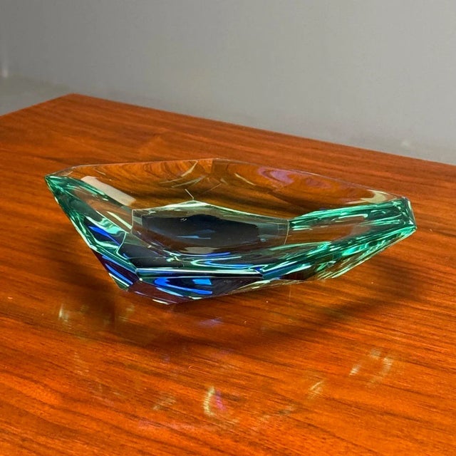 Glass Max Ingrand, Fontana Arte, Mid-Century Modern, Ashtray, Cut Crystal, 1960s For Sale - Image 7 of 10