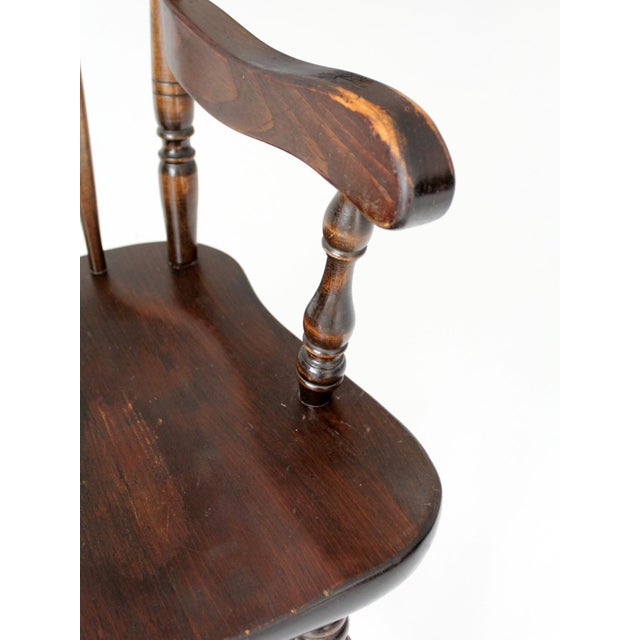 Mid 20th Century Vintage Bennington Vermont Windsor Dining Chairs Set of 5 For Sale - Image 5 of 18