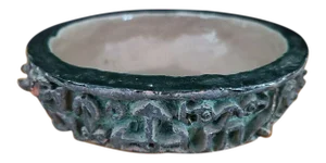 1958 Signed Collectible Hollywood Celebrity Frank Fay Tahitian Art Pottery Bowl Sculpture