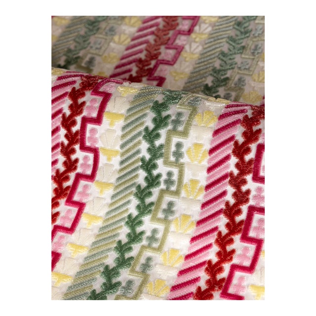 The House of Scalamandré Villelaure Fabric, Petal Leaf For Sale