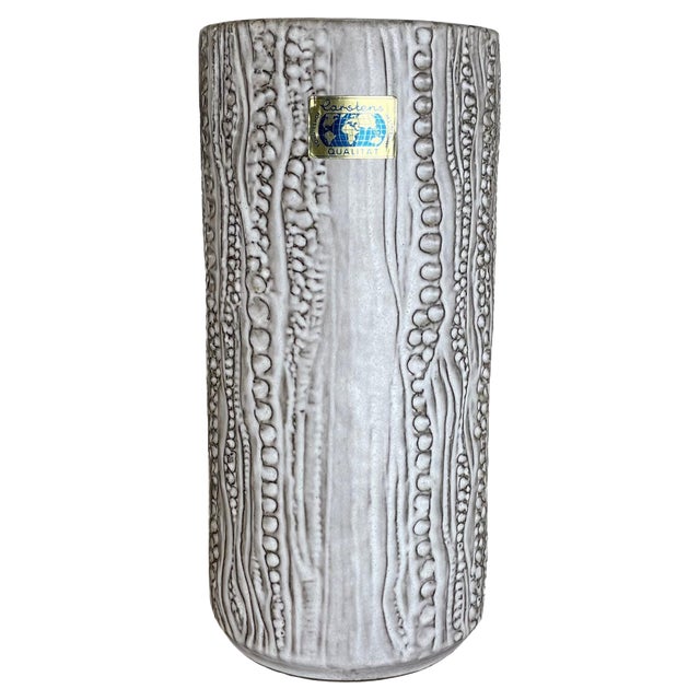 Large Brutalist Fat Lava Ceramic Vase from Carstens Tönnieshof, Germany, 1970s For Sale