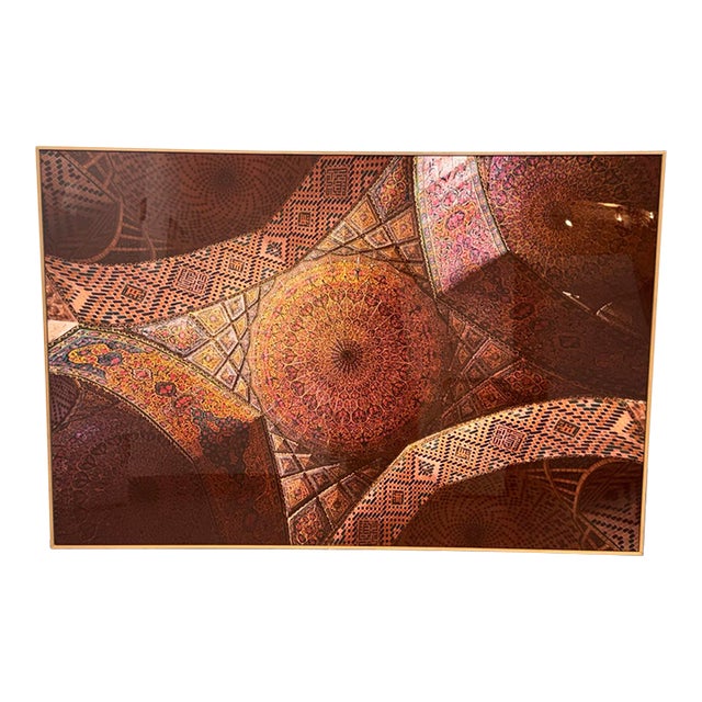 Elena Riim for Four Hands Art Studio/Getty Images “Pink Mosque Tilework” Framed ChromaLuxe Photograph For Sale