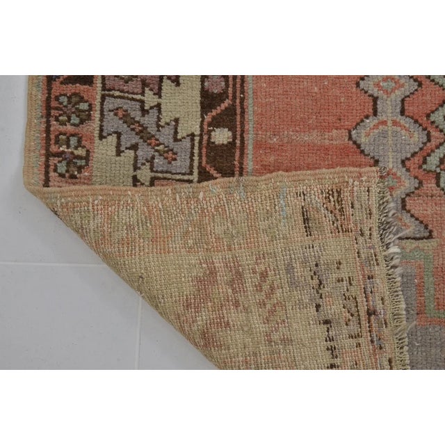 Antique Muted Orange Oushak Rug For Sale In Phoenix - Image 6 of 10