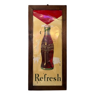 Coca-Cola Refresh Sign, Usa, 1950s For Sale