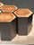 Hexagonal Stools in Two-Tone Suar, Set of 5 For Sale - Image 12 of 18