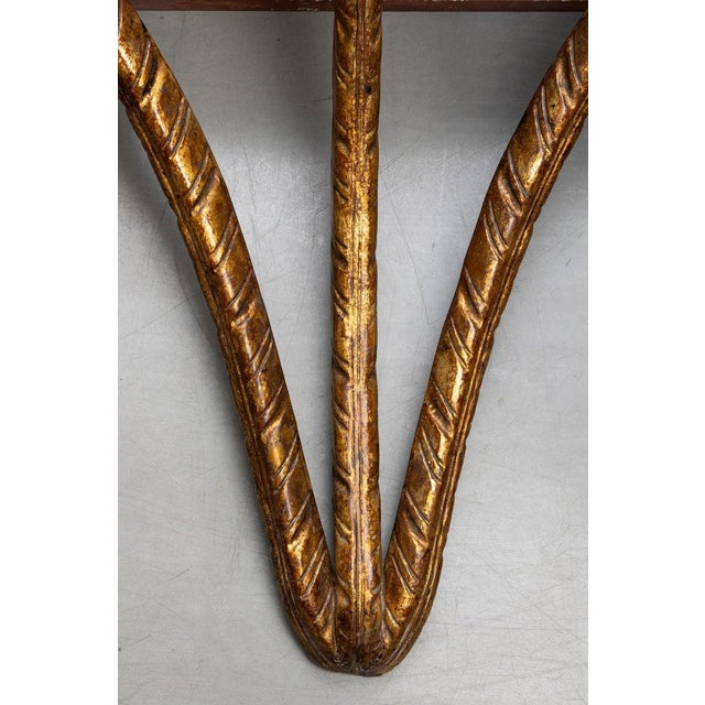 Wood Faux Tortoiseshell and Parcel-Gilt Wall Bracket For Sale - Image 7 of 7