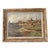 Mid 20th Century German Countryside Oil Painting on Wood by Fritz Bayerlein, Framed For Sale