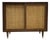 Mid Century Modern Caned Front Jr. Credenza | Small Storage Cabinet, C. 1950's For Sale