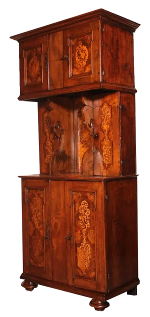 6 Doors Buffet in Walnut Dated 1639