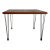 1970s Dutch Side Table With Beech Wood Top and Aluminum Legs - Attributed to Fritz Hansen For Sale