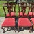Lane Furniture Mid-20th Century Lane Furniture French Provincial Paint Decorated Walnut Dining Chairs, Set of 8 For Sale - Image 4 of 15