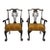 Pair of English Mahogany Chippendale Armchairs Circa 1850 For Sale