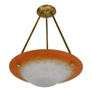 French Art Deco Pendant Light by Charles Schneider 1925 France For Sale