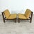 Dimensions: H 27.5” x W 26.3” x D 31.5” x SH 17.5” Pair of Vintage Brutalist lounge chairs designed by Carl Straub in the...
