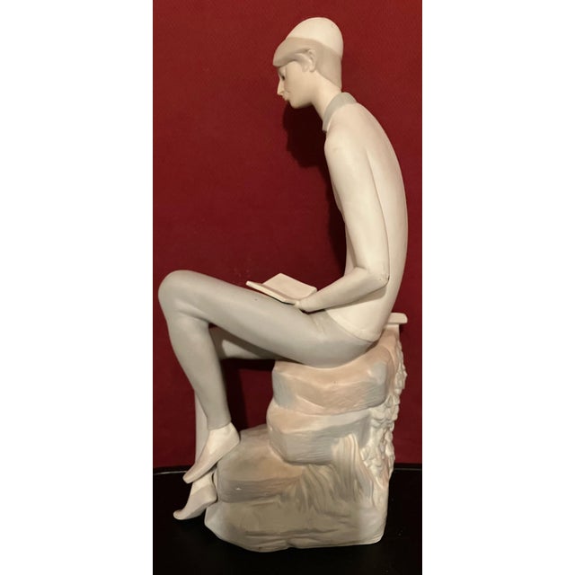 An exquisite and evocative vintage porcelain sculpture titled "Hebrew Student" (Reference #4684 / 01014684), designed by...