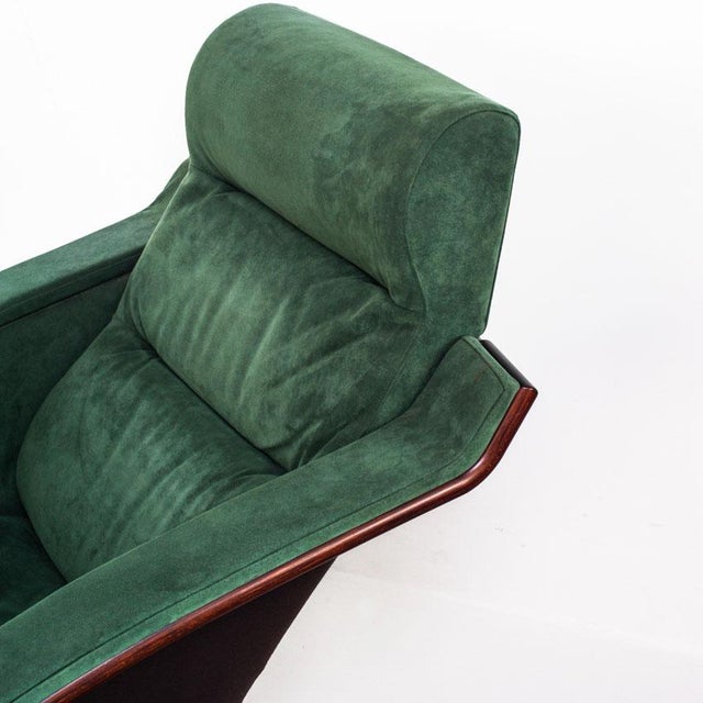 1990s Vintage Armchair in Alcantara by Åke Fribyter for Nelo Möbel, Sweden, 1990s For Sale - Image 5 of 12