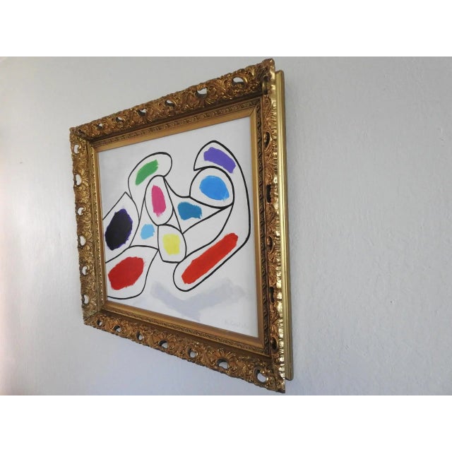 Cubism Cubist Acrylic Painting of Nude Woman Framed For Sale - Image 3 of 11