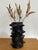 2020s Modern Moroccan Izuran Tadelakt Spiked Black Vase For Sale - Image 5 of 10