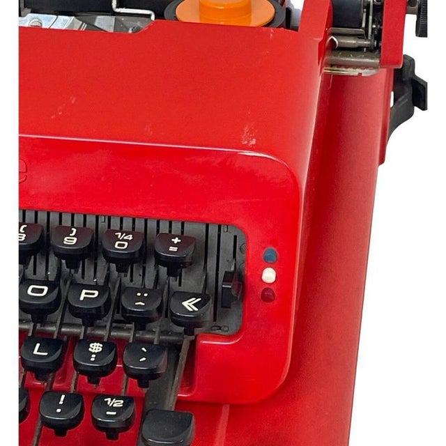 Plastic Valentine Typewriter with Hardcover by Ettore Sottsass / Perry A. King for Olivetti For Sale - Image 7 of 10