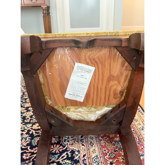 1970s American Drew Bicentennial “Tree of Promise” Cane-Back ShinWarmer Chair For Sale - Image 10 of 10