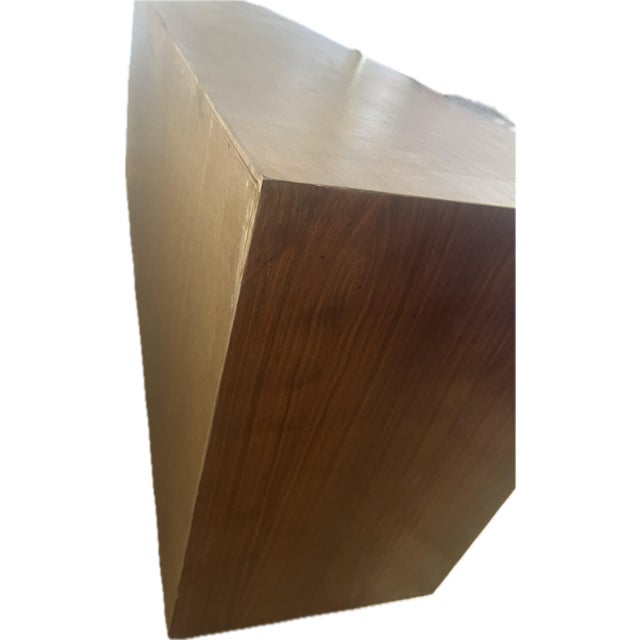 Mid-Century Modern Chevron Book-Matched Walnut Dresser by Lane Alta Vista Furniture Company, C. 1970’s For Sale - Image 9 of 12