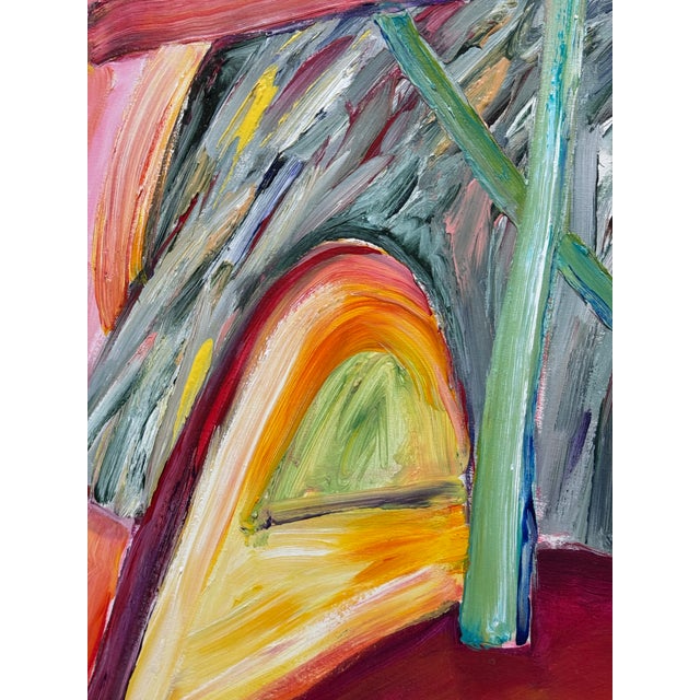 Circa 2004 Albert E. Smith Framed Abstract For Sale - Image 4 of 12