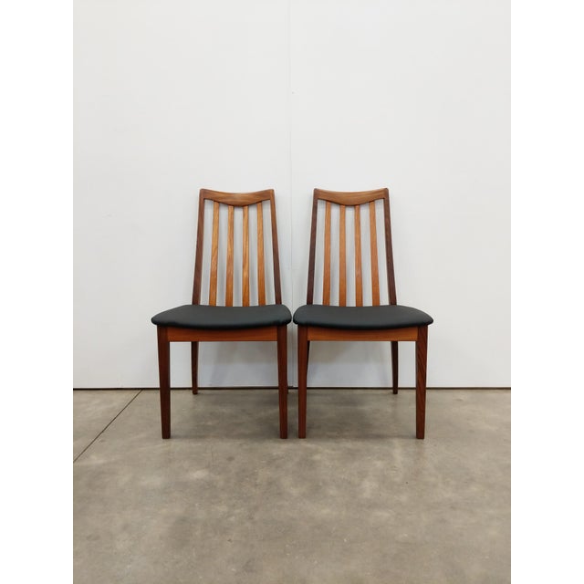 Wood Pair of Vintage G Plan Teak Mid Century Modern Dining Chairs For Sale - Image 7 of 8