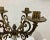 Vintage Bronze Rococo Style Candelabra on Marble Stand For Sale In Raleigh - Image 6 of 12
