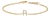 10K Yellow Gold Diamond Accent "R" Initial Charm and Link Bracelet For Sale