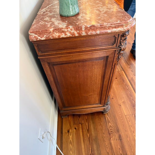 Antique Louis XIV Marble Top Buffet For Sale - Image 12 of 12