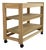 Oak Serving Trolley by Guillerme et Chambron for Votre Maison, 1950s For Sale