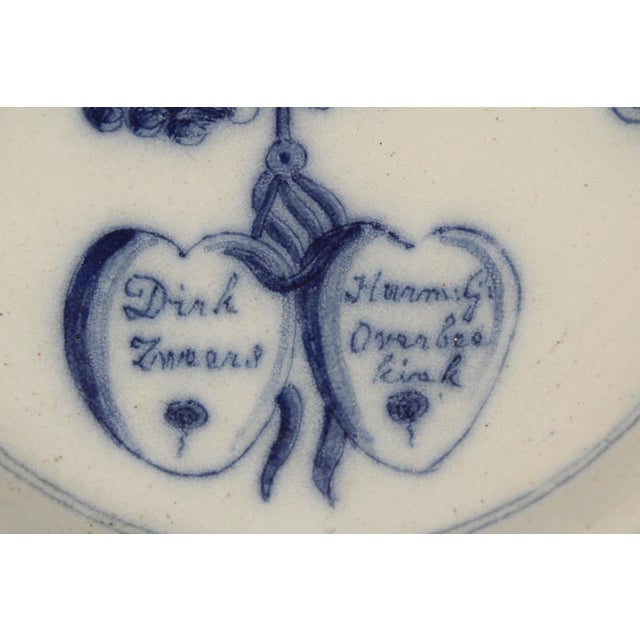 Ceramic Pair of Delft Soups Dated April 1803 For Sale - Image 7 of 8